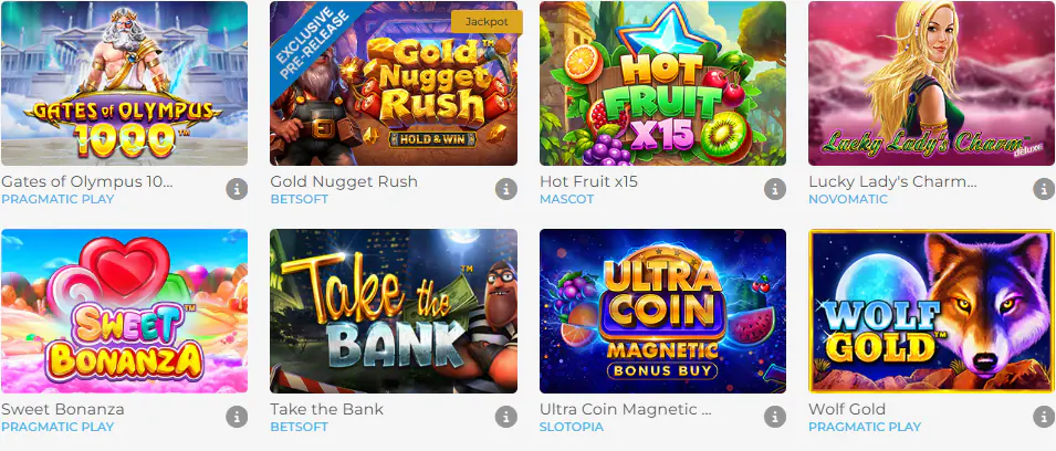 Wolfy Casino Spelletjes